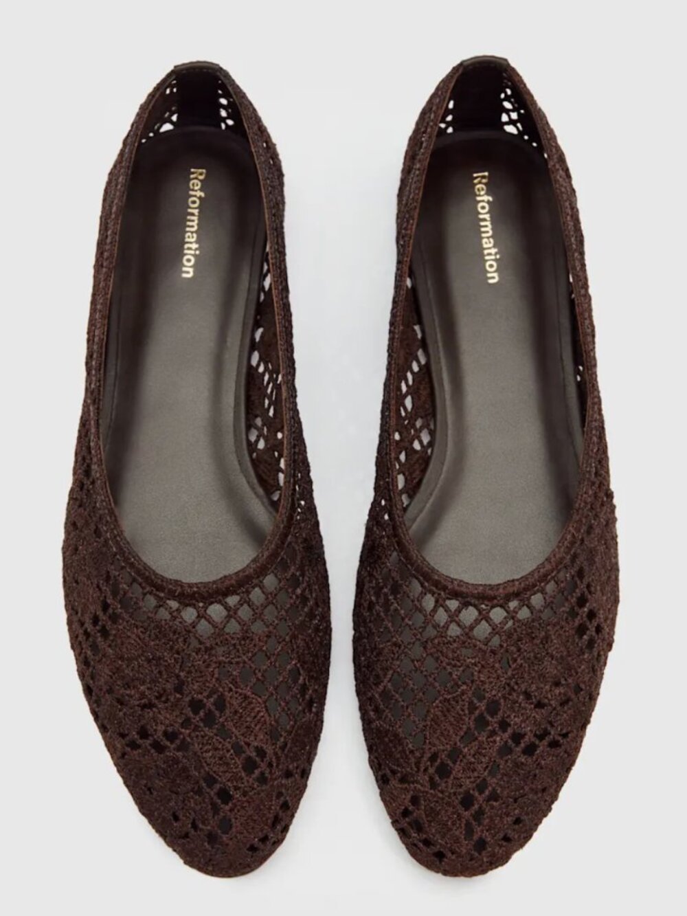 Reformation Pillar Flat Brown - Size 7.5